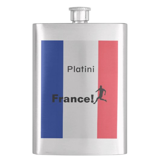 Voetbal Frankrijk, aanpasbaar Flacon (Voorkant)