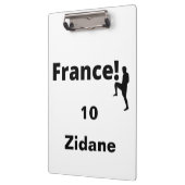 Voetbal Frankrijk, aanpasbaar Klembord (Links)