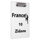 Voetbal Frankrijk, aanpasbaar Klembord (Rechts)