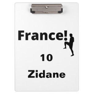 Voetbal Frankrijk, aanpasbaar Klembord