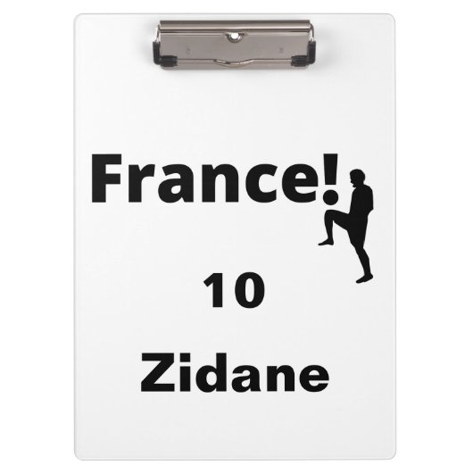 Voetbal Frankrijk, aanpasbaar Klembord (Voorkant)
