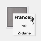Voetbal Frankrijk, aanpasbaar Magneet (Voorkant / Achterkant)