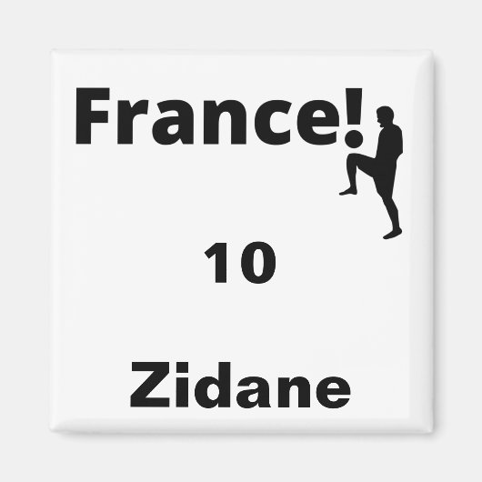 Voetbal Frankrijk, aanpasbaar Magneet (Voorkant)