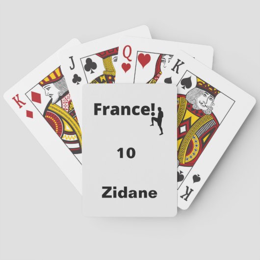 Voetbal Frankrijk, aanpasbaar Pokerkaarten (Achterkant)