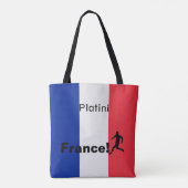 Voetbal Frankrijk, aanpasbaar Tote Bag (Achterkant)