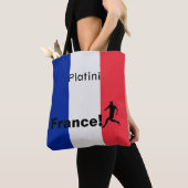 Voetbal Frankrijk, aanpasbaar Tote Bag (Dichtbij)