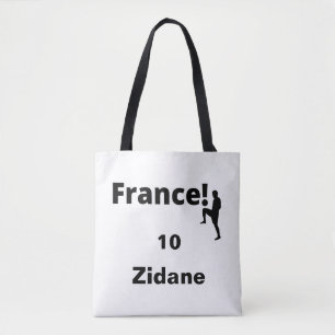 Voetbal Frankrijk, aanpasbaar Tote Bag