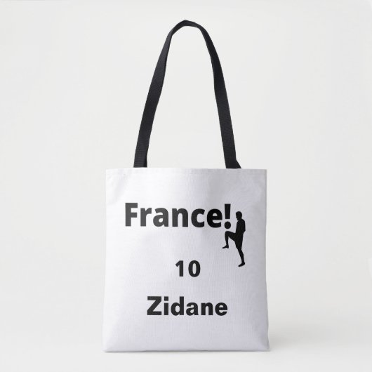 Voetbal Frankrijk, aanpasbaar Tote Bag (Voorkant)