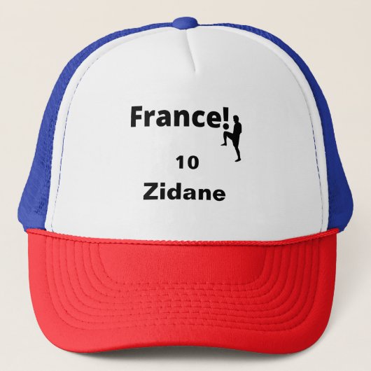 Voetbal Frankrijk, aanpasbaar Trucker Pet (Voorkant)