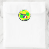 Voetbal Frankrijk Ronde Sticker (Tas)
