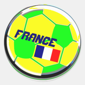 Voetbal Frankrijk Ronde Sticker