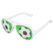 Voetbal Fun Football Player Party Aviator Zonnebril (Gekanteld)