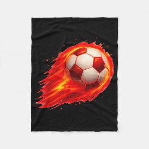 Voetbal Fun Kleurrijk Effect Tie Dye Zwart Geel Zo Fleece Deken