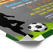 Voetbal Fundraiser evenement sjabloon Poster (Hoek)