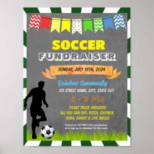 Voetbal Fundraiser evenement sjabloon Poster