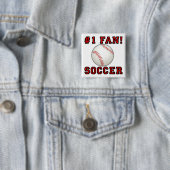 Voetbal Funny not Button Badge Pin (In situ)