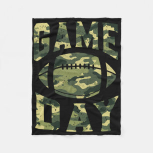 Voetbal Gameday Game Day Camo Vlag Patriottisch Us Fleece Deken