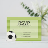 Voetbal Gebied met dikke balk Mitzvah RSVP (Staand voorkant)