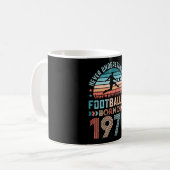 Voetbal geboren in 1971 Football 50th Birthday Gif Koffiemok (Voorkant links)