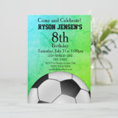 Voetbal Gedekte sportkinderen Vervroegde dag Kaart (Staand voorkant)