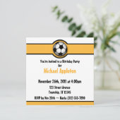 Voetbal - Geel/gouddaguitvindingen Kaart (Staand voorkant)