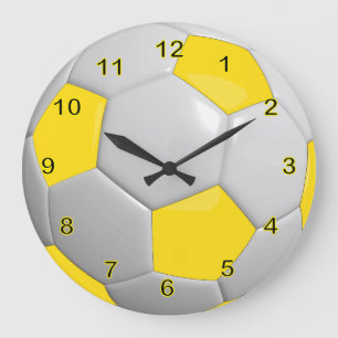 Voetbal Geel Grote Klok