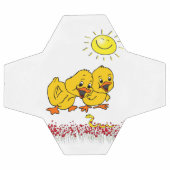 Voetbal geel kuikens zon (Enkel)