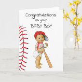 Voetbal gefeliciteerd met je baby kaart (Gele Bloem)