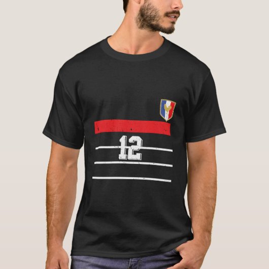 Voetbal geïnspireerd Frankrijk T-shirt (Voorkant)