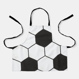 Voetbal geïnspireerd patroon geometrische print schort