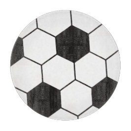 Voetbal geïnspireerd patroon geometrische print snijplank