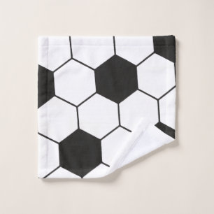 Voetbal geïnspireerd patroon geometrische print  washandje