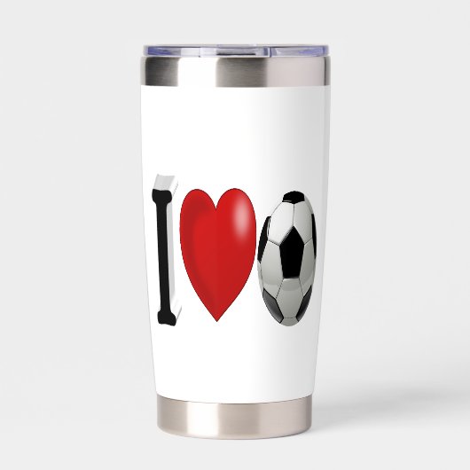 Voetbal Geïsoleerde Drinkbeker (Voorkant)