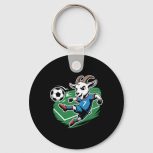 Voetbal Geit Stoter Nummer 7 Trapper Voetbal Ll Sleutelhanger