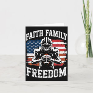 Voetbal geloof familie dom patriottisch christelij kaart