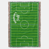 Voetbal gepersonaliseerd deken (Voorkant Verticaal)