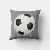 voetbal gepersonaliseerd kussen (Achterkant)