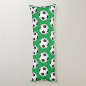 Voetbal gepersonaliseerd lichaamskussen (Achterkant (Verticaal))
