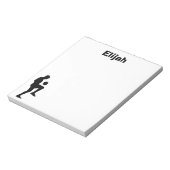 Voetbal Gepersonaliseerd Notitieblok (mannelijk) (Linkerzijde)