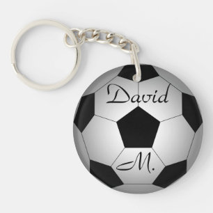 Voetbal, gepersonaliseerd sleutelhanger