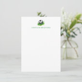 Voetbal Gepersonaliseerde briefpapier - Football N Bedankkaart (Staand voorkant)