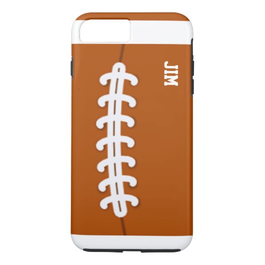 Voetbal gepersonaliseerde iPhone 7 Plus hoes (Achterkant)