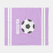 Voetbal Gepersonaliseerde Kinderen Fleece Deken (Voorkant (Horizontaal))