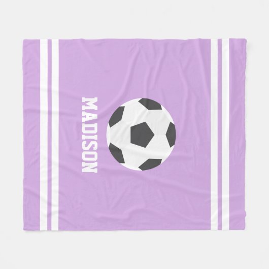 Voetbal Gepersonaliseerde Kinderen Fleece Deken (Voorkant (Horizontaal))