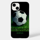 Voetbal Gepersonaliseerde naam Football Case-Mate iPhone Case (Achterkant)