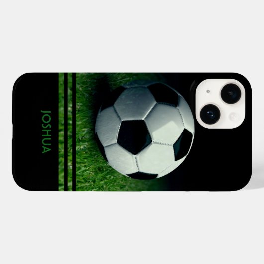 Voetbal Gepersonaliseerde naam Football Case-Mate iPhone Case (Achterkant (horizontaal))