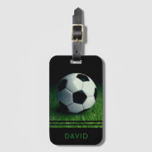 Voetbal Gepersonaliseerde naam Football Sport Bagagelabel (Voorkant (verticaal))