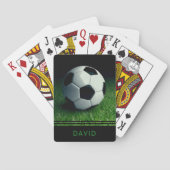 Voetbal Gepersonaliseerde naam Football Sport Pokerkaarten (Achterkant)