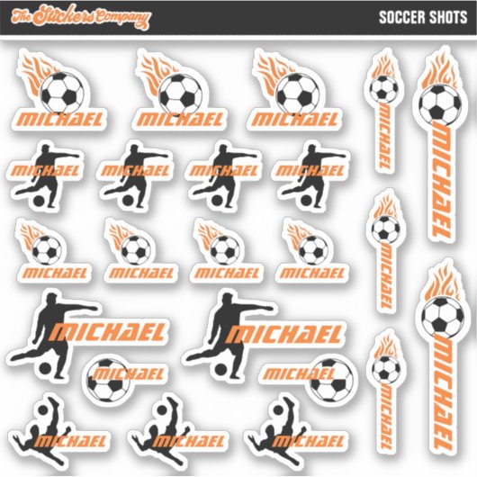 Voetbal gepersonaliseerde naam labels | School (Voorkant)