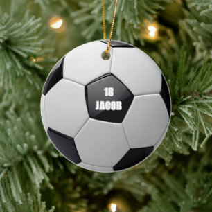 Voetbal gepersonaliseerde naam Ornament